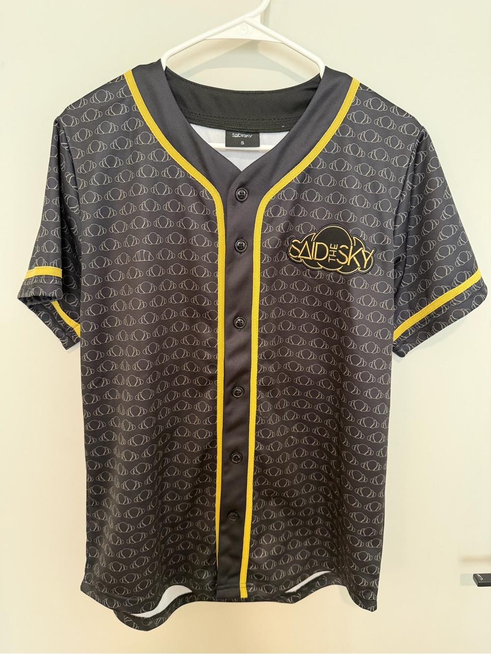 Said the Sky black baseball jersey
